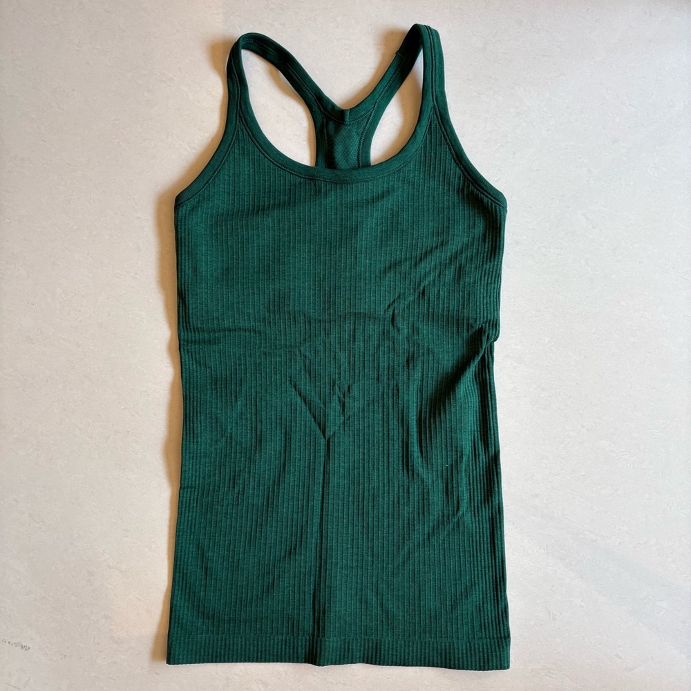 Lululemon Ebb to Street Tank in Everglade Green